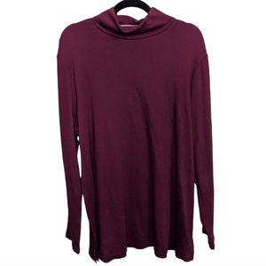 NWT Lane Bryant Red Ribbed Long Sleeve Top 🍂 Size 22/24